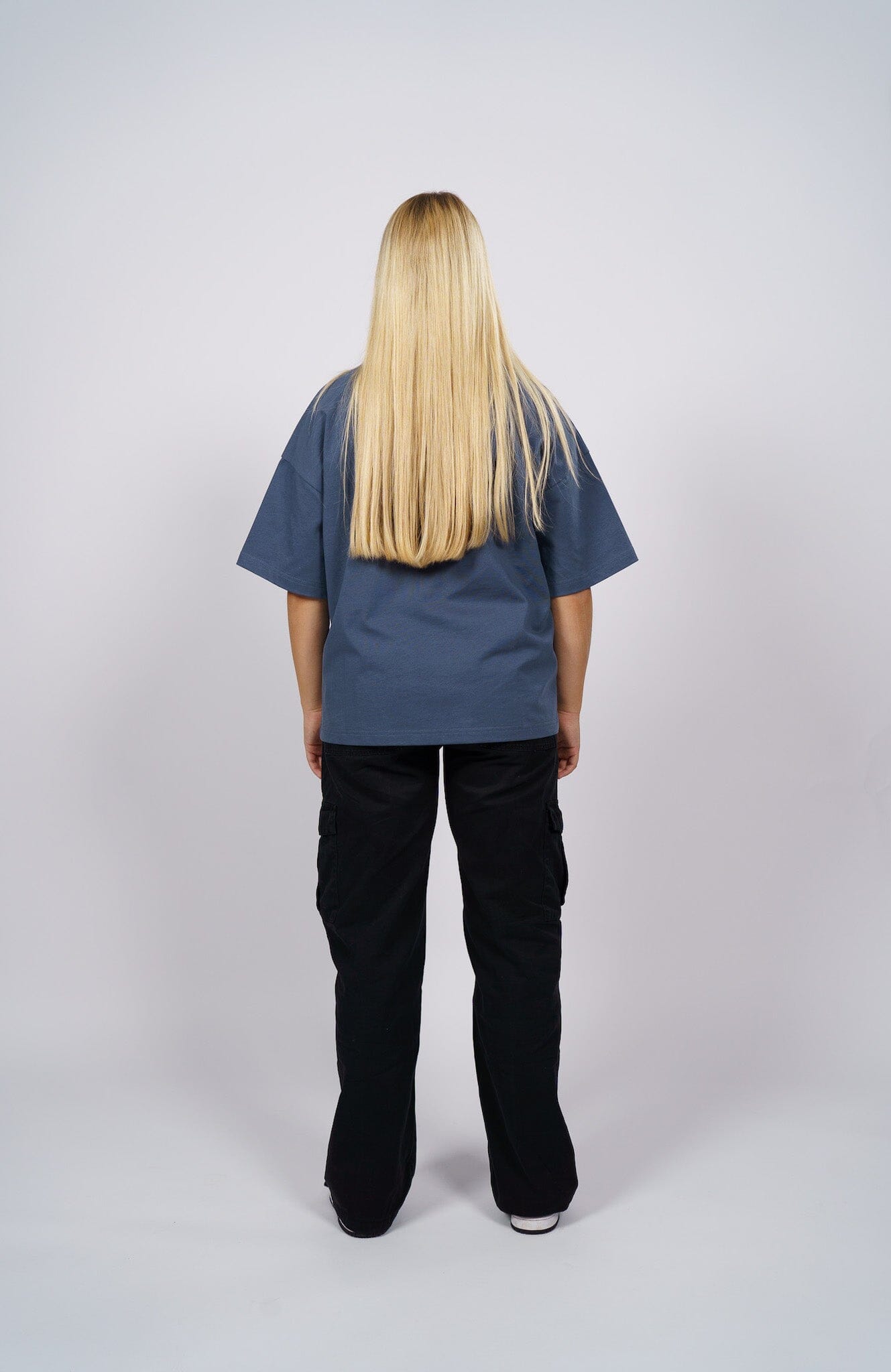 Oversized Heavy T-Shirt Iron Blue | Gravistudios